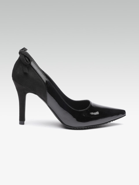 

HEATWAVE Women Black Solid Pumps