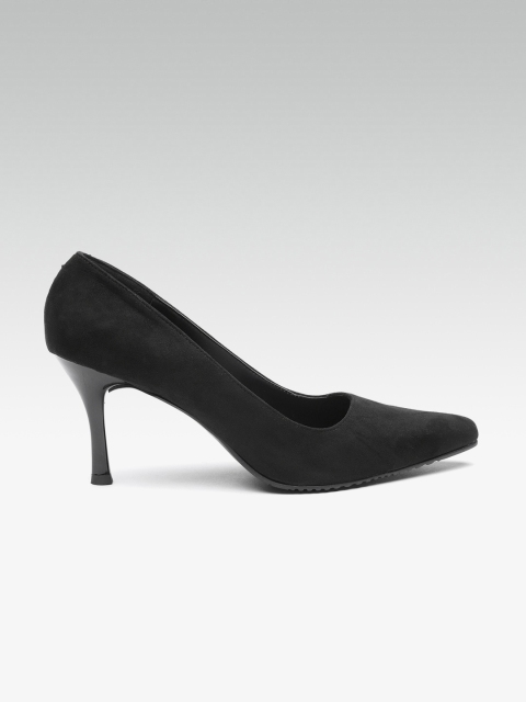 

HEATWAVE Women Black Solid Pumps
