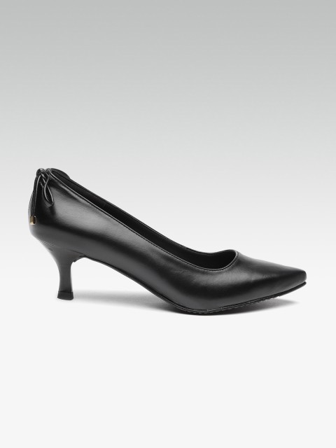 

HEATWAVE Women Black Solid Pumps