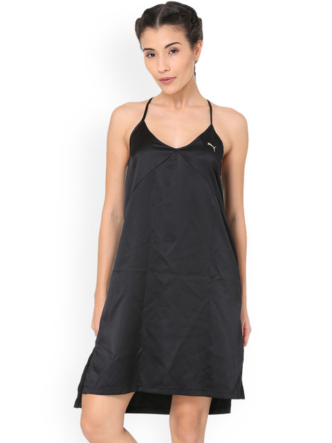 

Puma Women Black Solid A-Line Dress