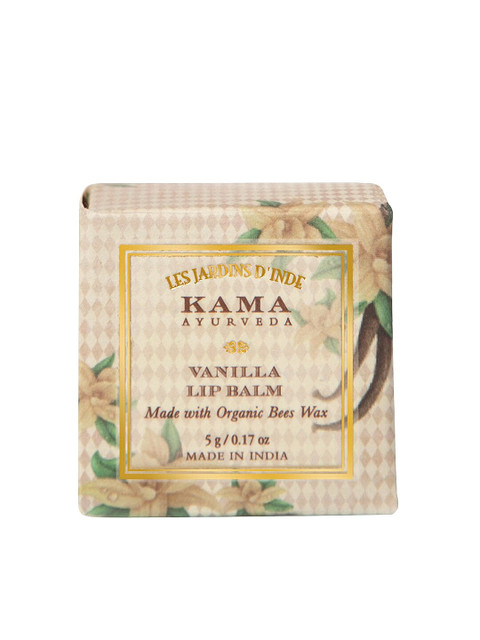 

KAMA AYURVEDA Sustainable Unisex Vanilla Lip Balm 5 g, White
