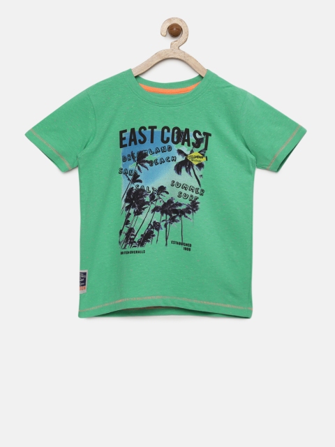 

Lee Cooper Boys Green Printed Round Neck T-shirt