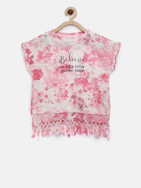 

Lee Cooper Girls White Printed Top