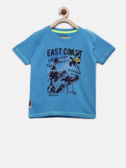 

Lee Cooper Boys Blue Printed Round Neck T-shirt