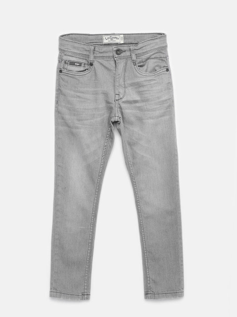 

Lee Cooper Boys Grey Skinny Fit Mid-Rise Clean Look Jeans