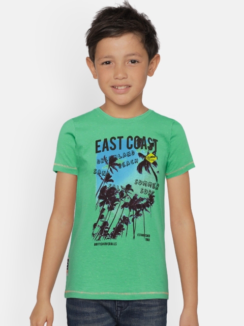 

Lee Cooper Boys Green Printed Round Neck T-shirt