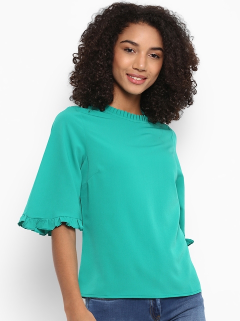 

Harpa Women Sea Green Solid Top