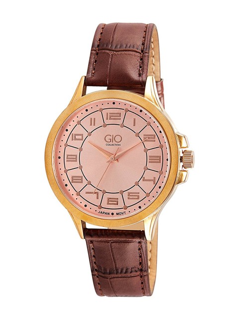

GIO COLLECTION Men Rose Gold-Toned Analogue Watch