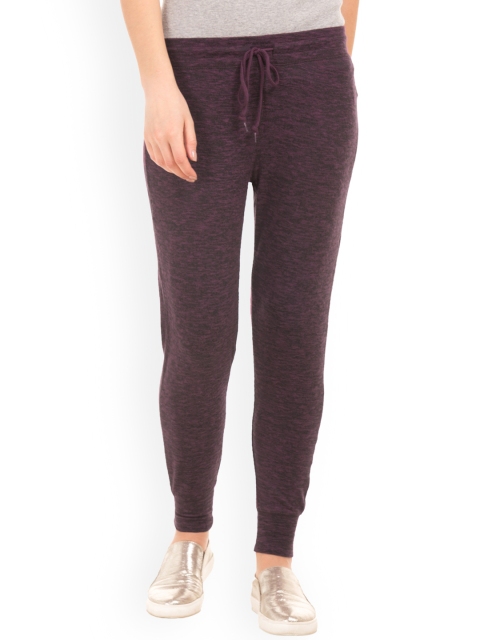 

Aeropostale Women Purple Slim Fit Solid Joggers