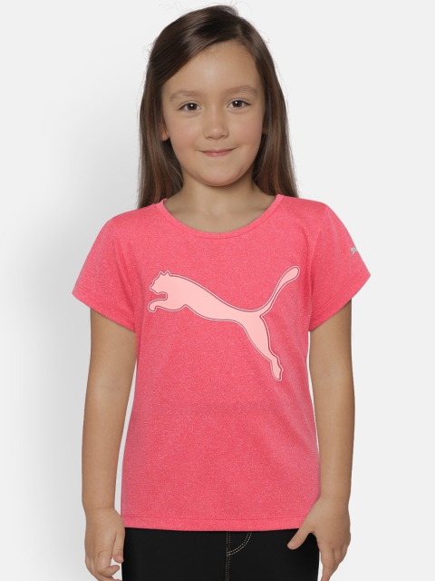 

Puma Unisex Pink Printed Round Neck T-shirt