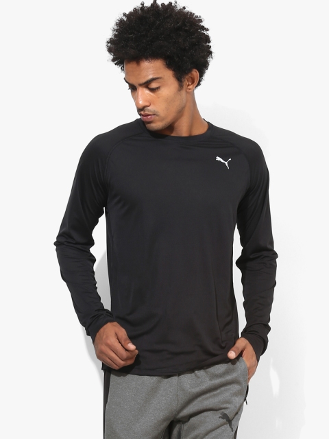 

Puma Men Black Solid Core-Run L/S T-shirt