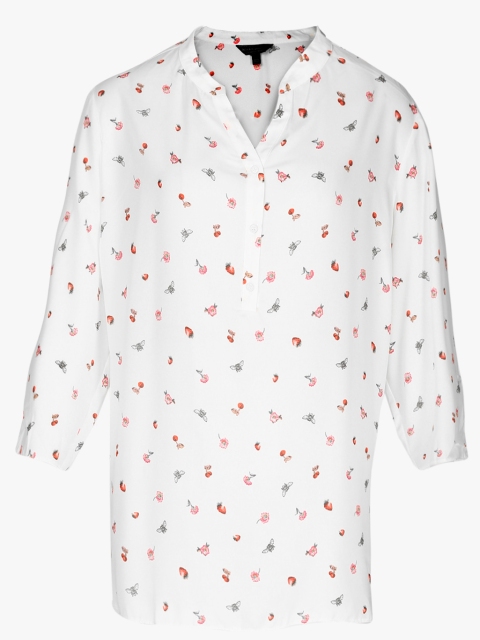 

White Solid Blouse