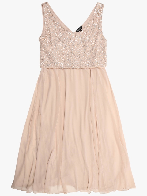 

DOROTHY PERKINS Peach Coloured Embellished Dress