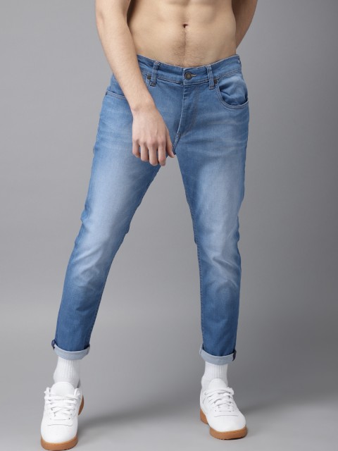 

HERE&NOW Men Blue Skinny Fit Mid-Rise Clean Look Stretchable Jeans