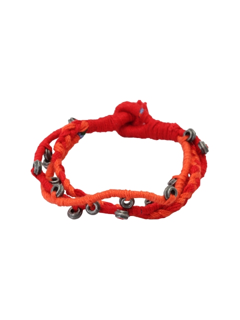 

TJORI Orange Metal Contemporary Bracelet