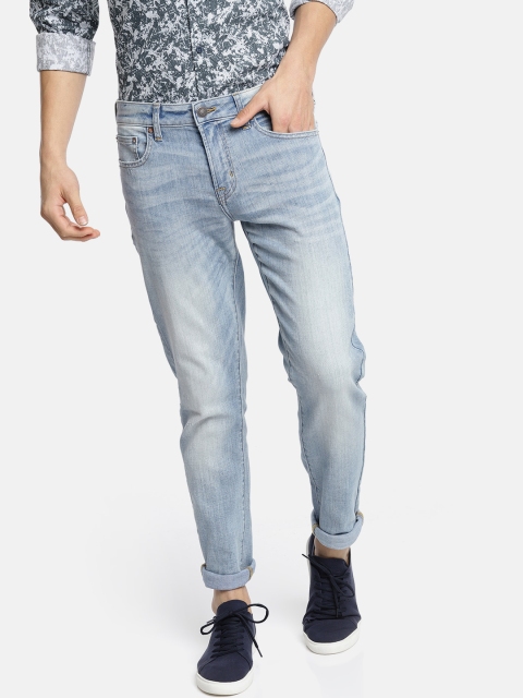 

AMERICAN EAGLE OUTFITTERS Men Blue Skinny Fit Mid-Rise Clean Look Stretchable Jeans