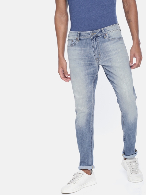 

AMERICAN EAGLE OUTFITTERS Men Blue Slim Fit Mid-Rise Low Distress Stretchable Jeans