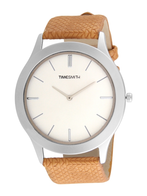 

TIMESMITH Men Cream-Coloured Analogue Watch TSM-169-SLIM