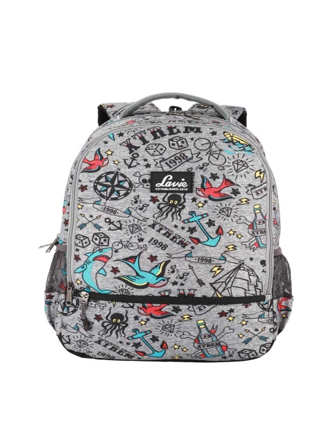 

Lavie Women Grey Graphic Backpack