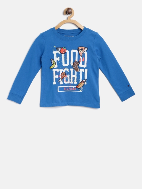 

Tommy Hilfiger Boys Blue Printed Round Neck T-shirt