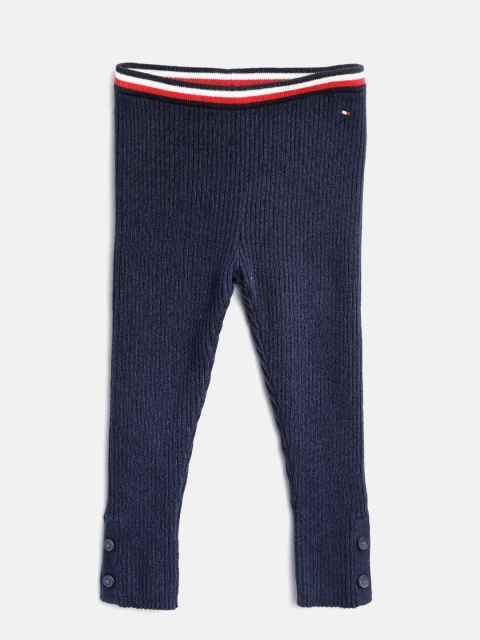 

Tommy Hilfiger Girls Navy Blue Solid Leggings