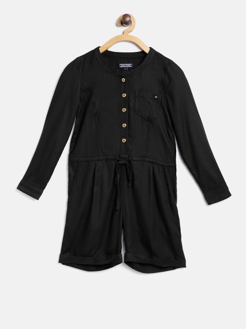 

Tommy Hilfiger Black Solid Playsuit