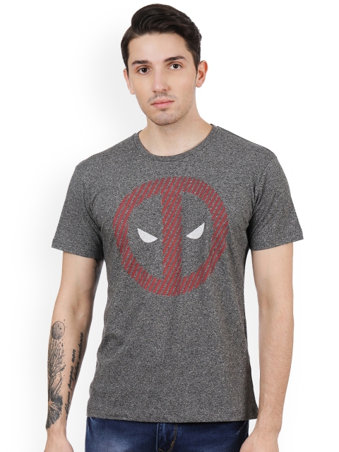 

Free Authority Men Black DEADPOOL Printed T-shirt