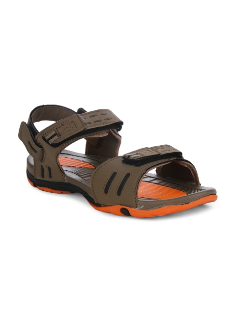 

Columbus Men Orange & Brown Sports Sandals