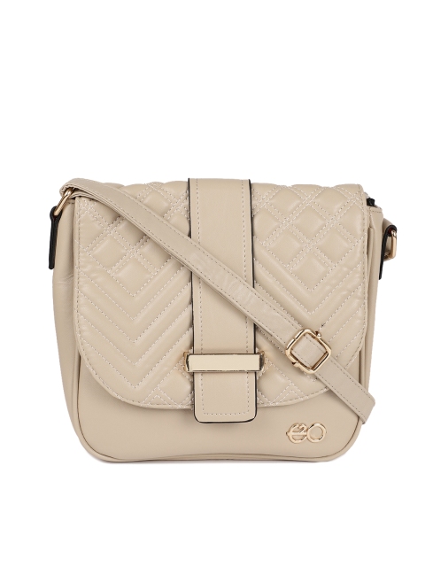 

E2O Beige Textured Sling Bag