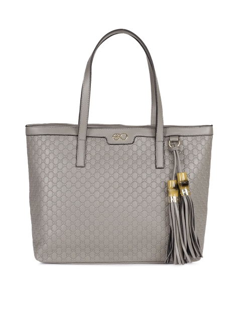 

E2O Grey Textured Shoulder Bag