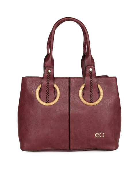 

E2O Maroon Solid Shoulder Satchel