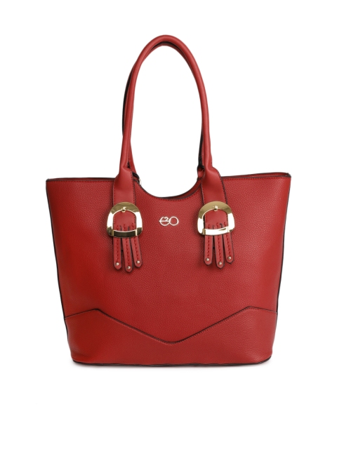 

E2O Red Textured Shoulder Bag