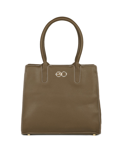 

E2O Brown Solid Handheld Bag