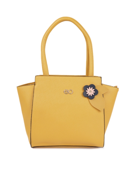 

E2O Yellow Solid Shoulder Bag