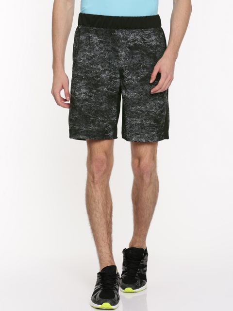 

Puma Men Grey Printed Regular Fit TECHGraphicWovenShort8pumablack- Regular Shorts