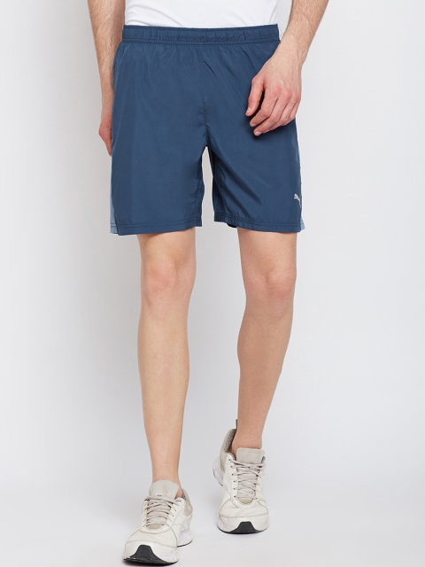 

Puma Men Blue Solid Regular Fit Sports Core-Run 7" Shorts