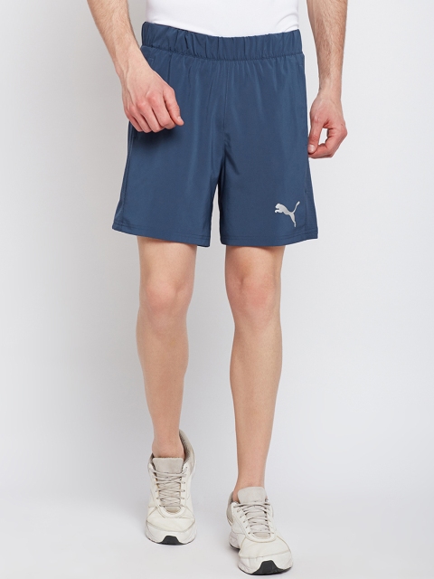 

Puma Men Blue Solid Regular Fit TECH Woven 2in1 Short