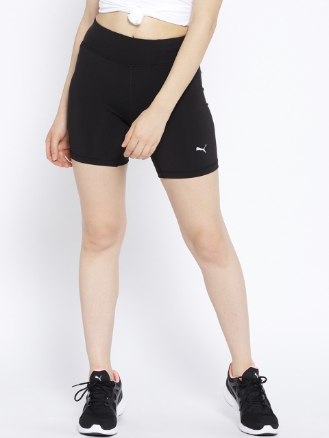 

Puma Women Black Solid Regular Fit Core-Run Short Tight W