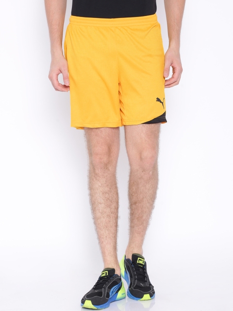 

Puma Men Yellow Solid Regular Fit Esito Shorts w o inner slip Sports Shorts