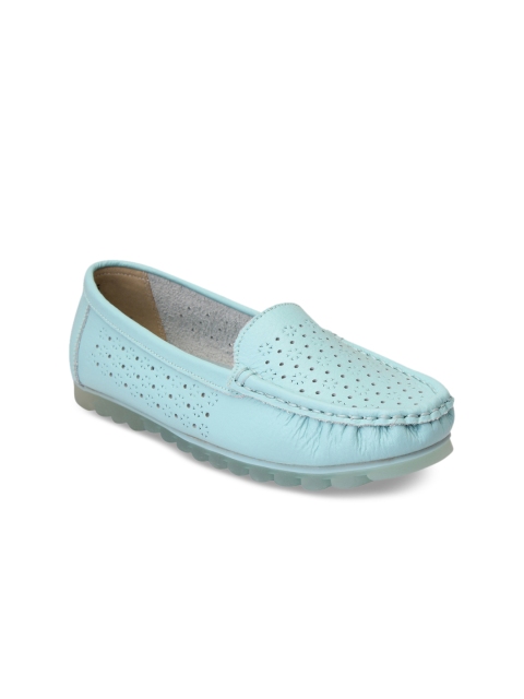 

pelle albero Women Blue Solid Synthetic Ballerinas