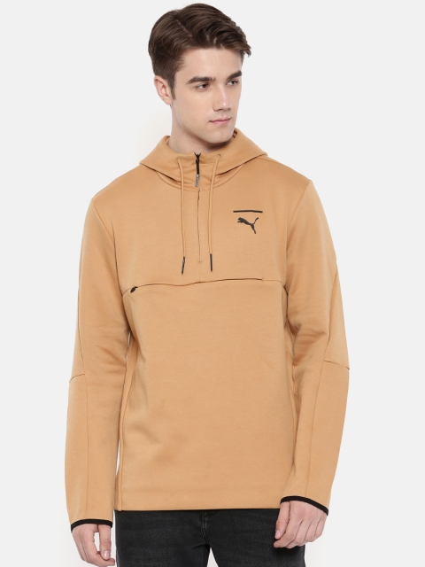 

Puma Men Camel Brown Solid Evo Core Savanh Sweatshirt