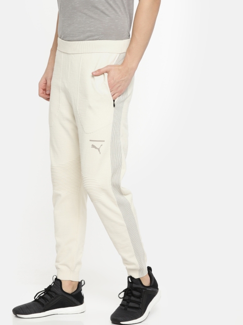 

Puma Men Cream Solid EvoKNIT Move Joggers