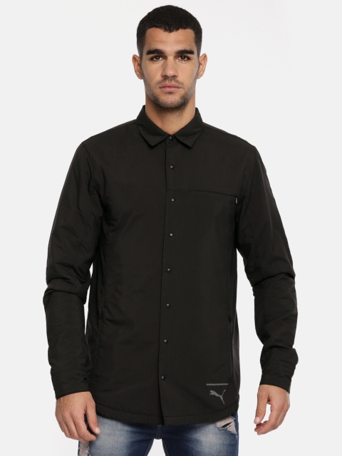 

Puma Men Black Solid Casual Shirt