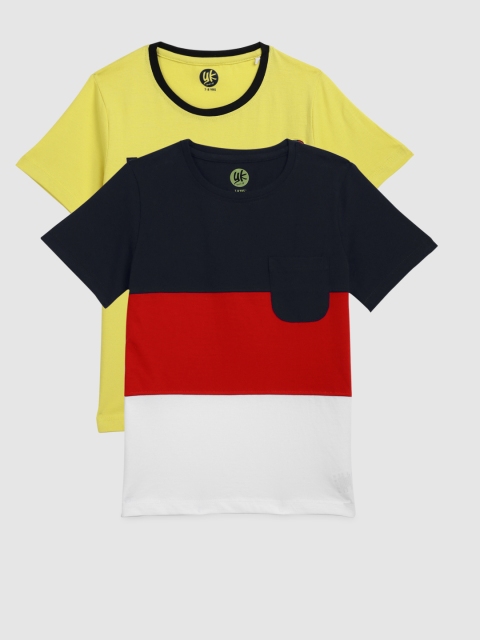 

YK Boys Pack of 2 T-shirts, Yellow