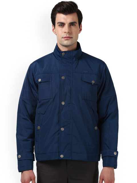 

ColorPlus Men Blue Solid Padded Jacket