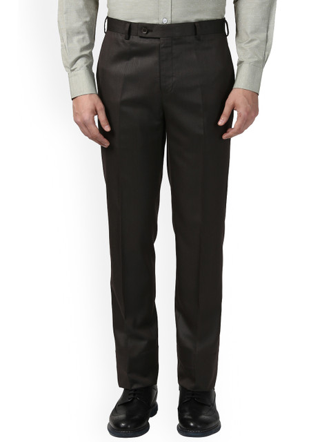 

Next Look Men Brown Regular Fit Solid Regular Trousers