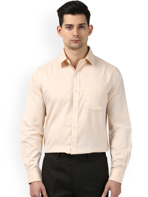 

Next Look Men Yellow Regular Fit Solid Formal Shirt