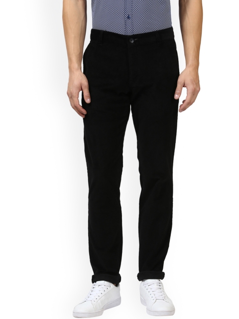 

Parx Men Black Slim Fit Solid Regular Trousers