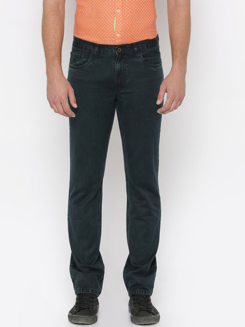 

Parx Men Green Regular Fit Mid-Rise Clean Look Jeans
