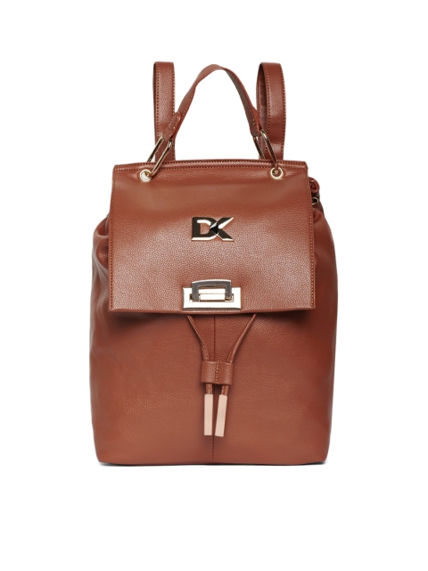 

Diana Korr Women Tan & Gold-Toned Solid Backpack